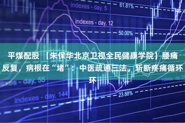 平煤配股 【朱保华北京卫视全民健康学院】腰痛反复,病根在“堵”:中医疏通三法,斩断疼痛循环